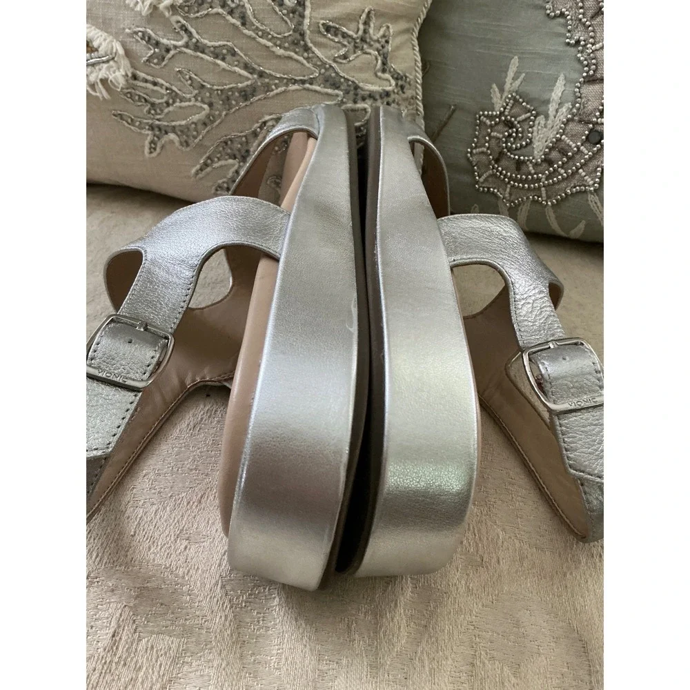 Vionic Women's Madera Slingback Comfort Sandal Silver 9.5 - Picture 5 of 8